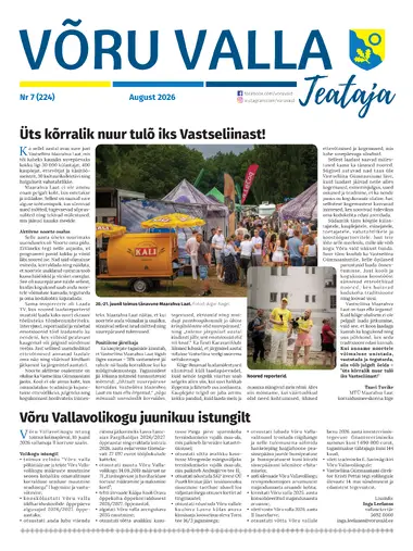 Võru Valla Teataja august 2026