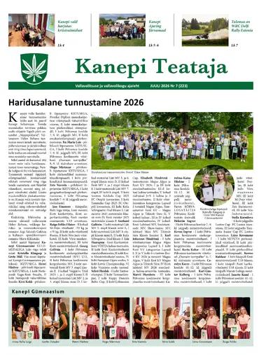 Kanepi Teataja juuli 2026