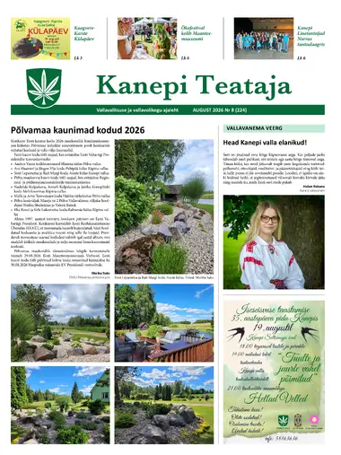 Kanepi Teataja august 2026