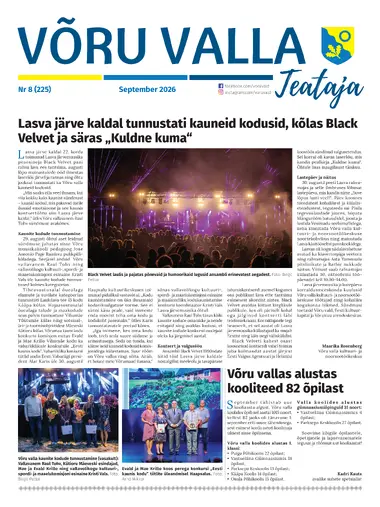 Võru Valla Teataja september 2026