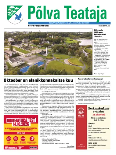 Põlva Teataja september 2026